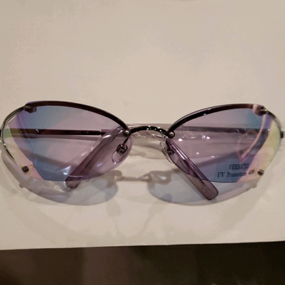 Mirror purple lens sunglasses